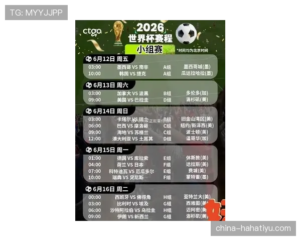 2026世界杯小组赛每队踢几场